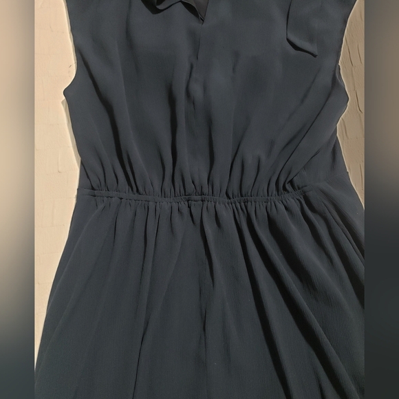 Scoop Midi Twist Neck Dress Blue Navy Size Medium - Picture 9 of 11